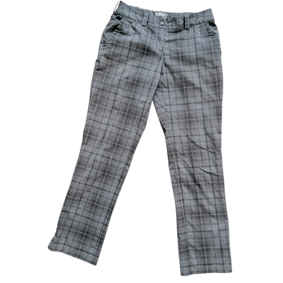 Nike Pants - Nike Women's Sz 6 Gray Plaid Golf Tour Performance Golfing Dri-Fit active sports